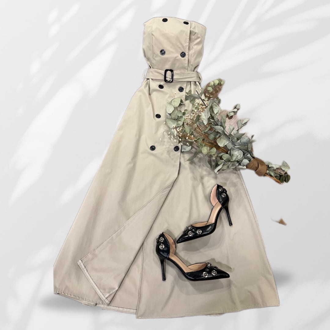 Abito Redingote Décolleté