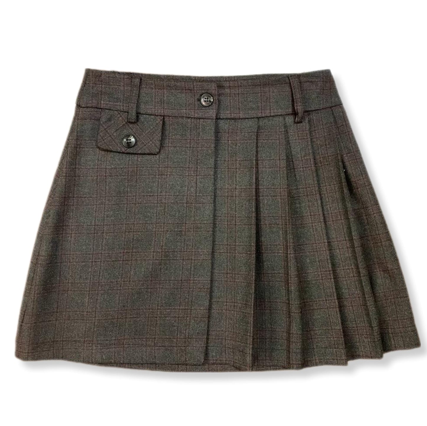Pleated Miniskirt