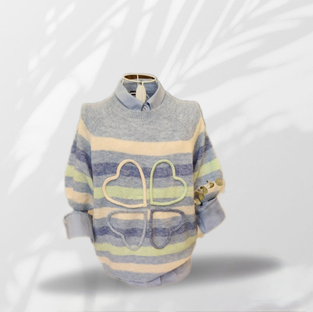 Maglia Mezza Manica Righe