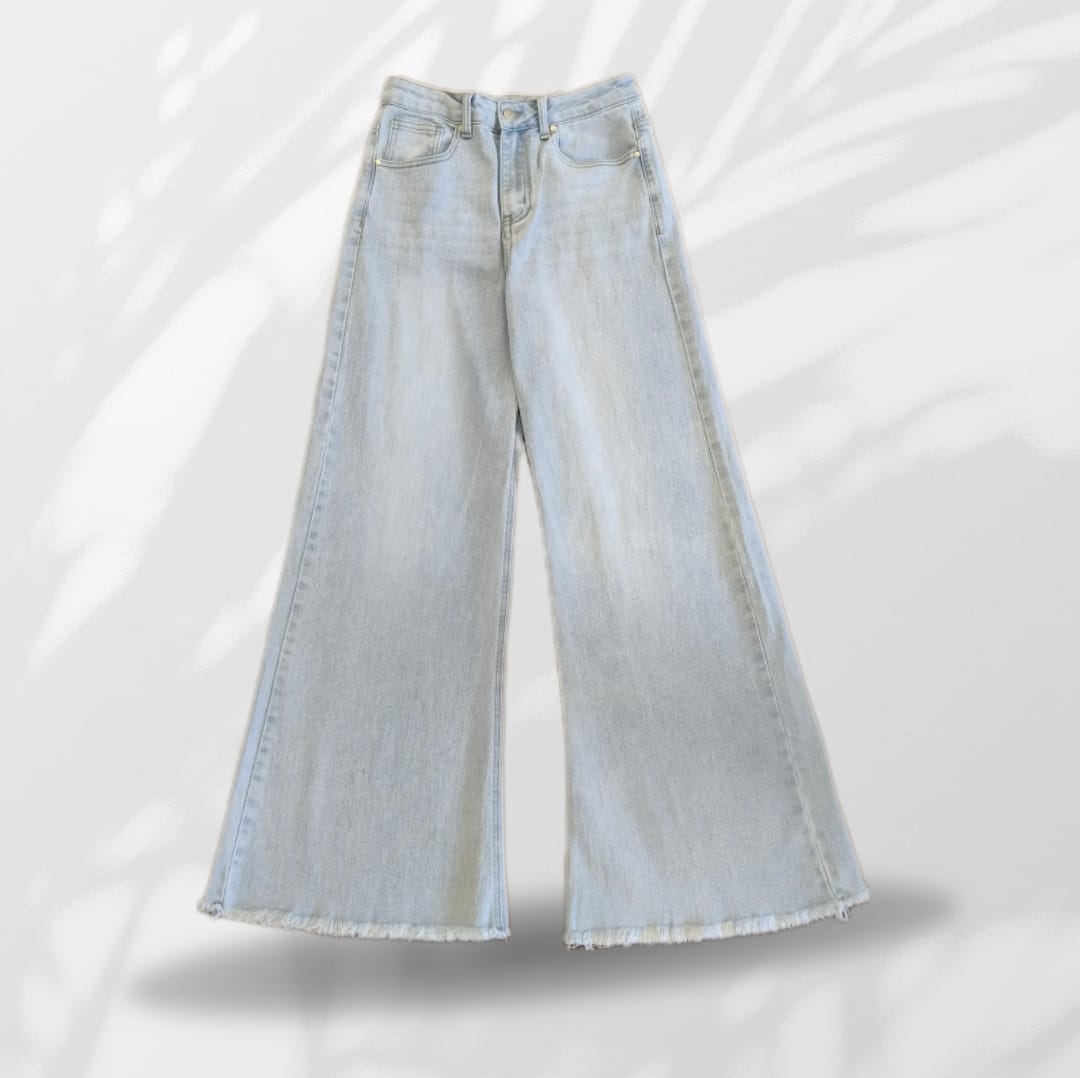 Jeans Sfrangiato Palazzo