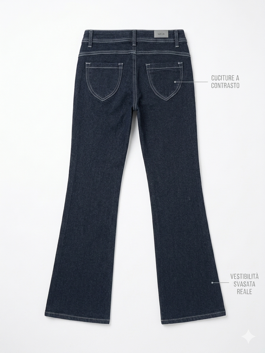 Denim vita bassa