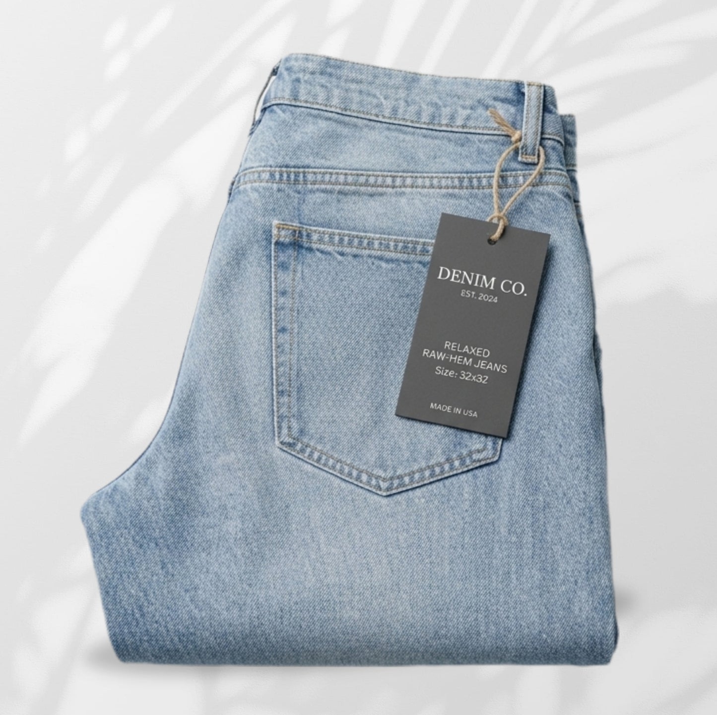 Denim celeste baggy