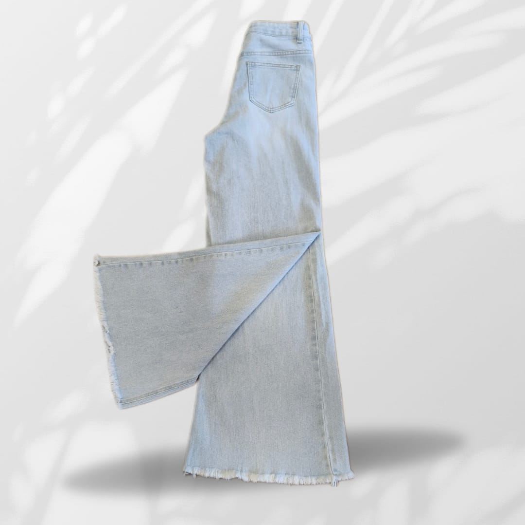 Jeans Sfrangiato Palazzo