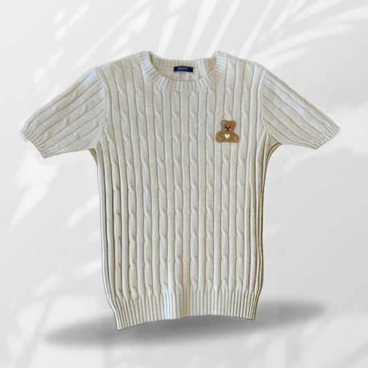 Maglia Treccia Mezza Manica