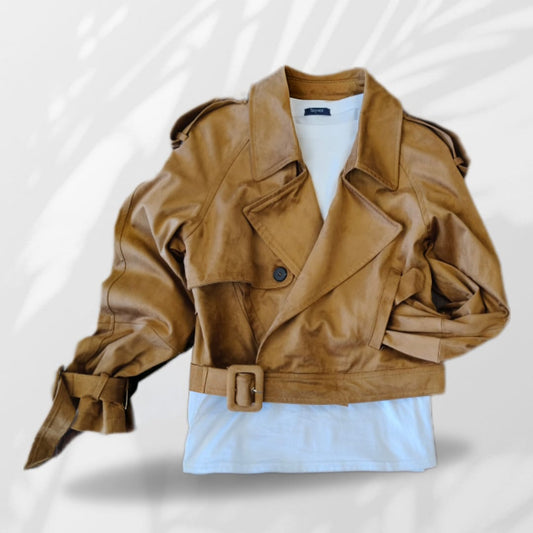 Giacca Chiodo Scamosciato