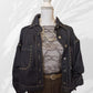 Giacca Chiodata Crop Denim