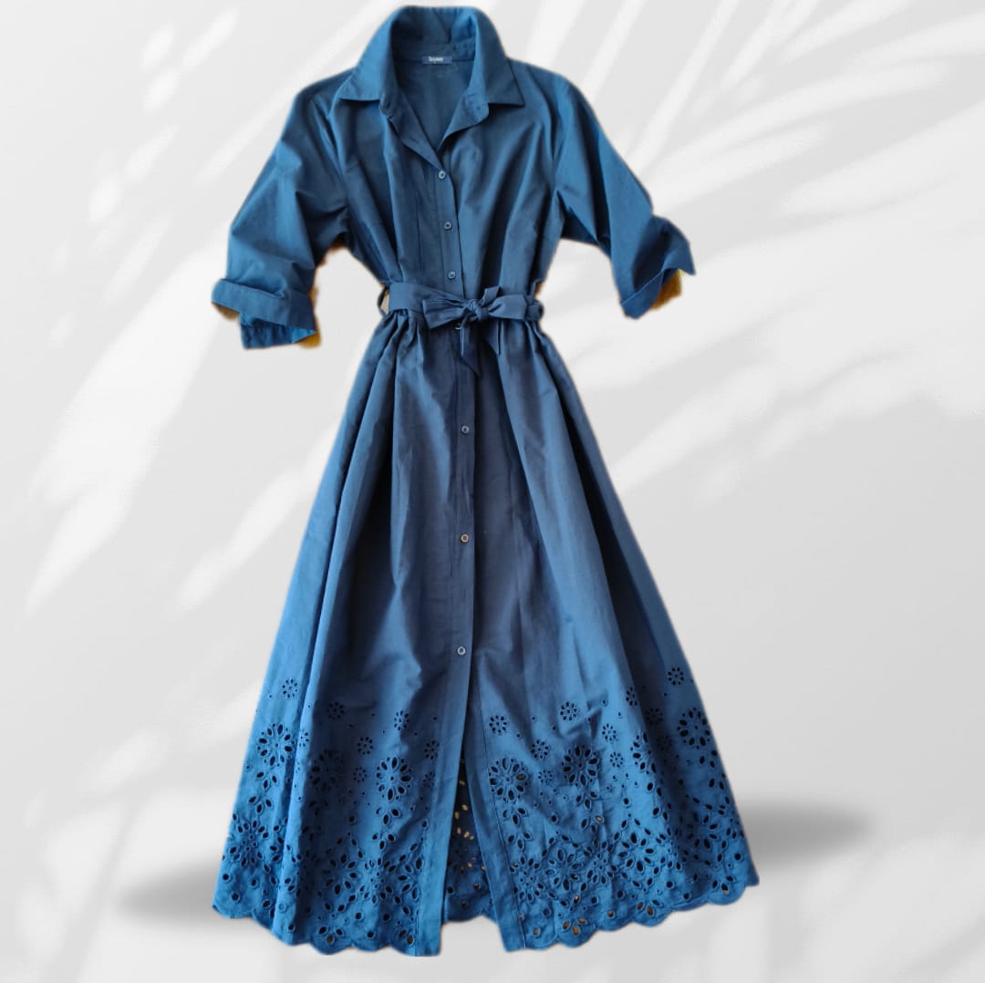 Sangallo shirt dress