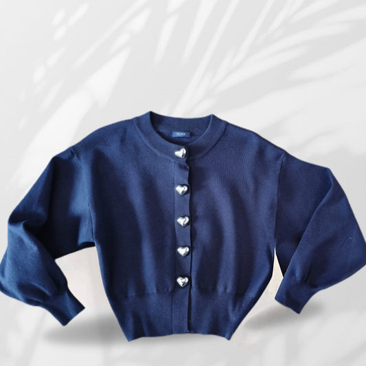 Cardigan bottoni Cuore