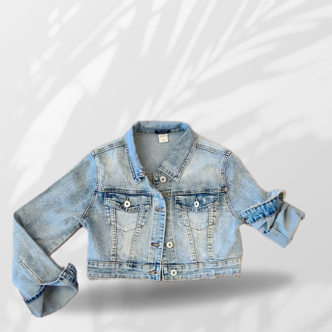 Giacca Denim Crop