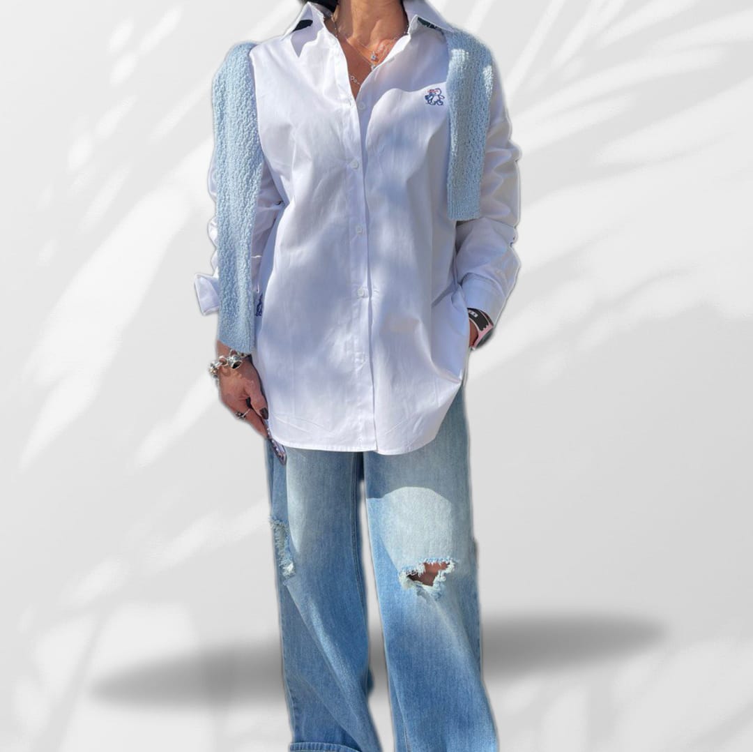 Camicia ricamo Teddy