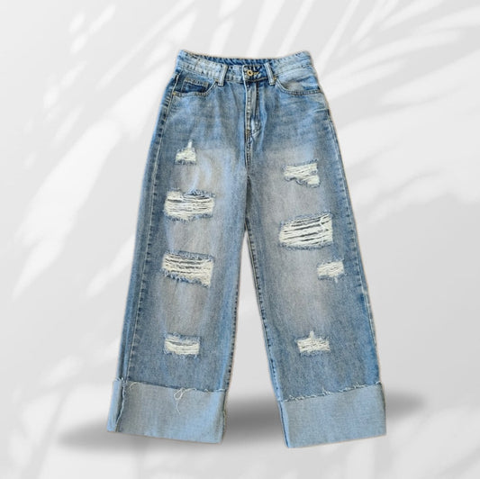 Denim Strappo