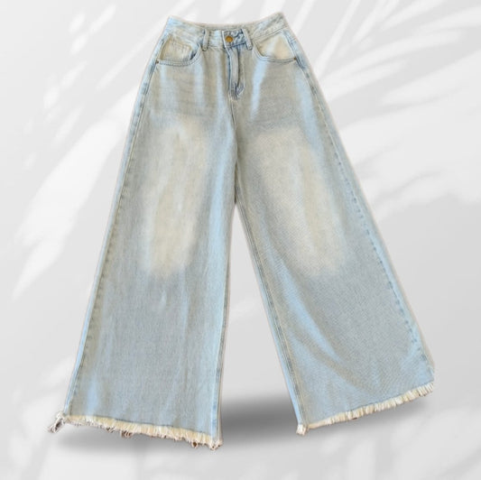 Jeans Sfrangiato Palazzo