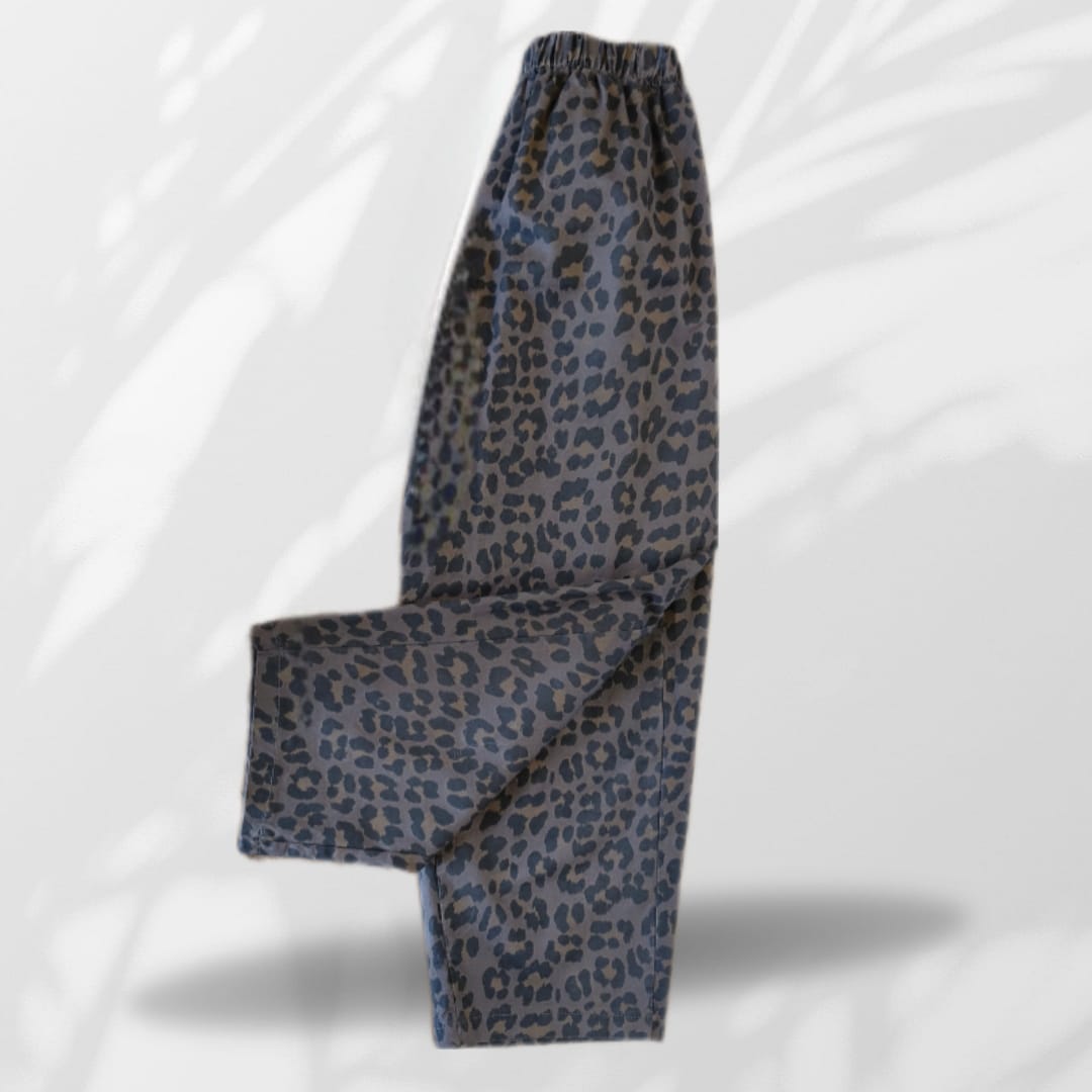 Pantaloni Balloon Animalier