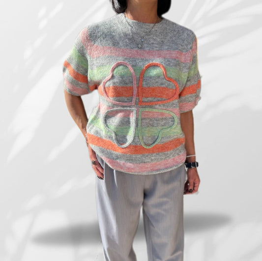 Maglia Mezza Manica Righe