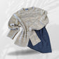 Pullover dettaglio Denim