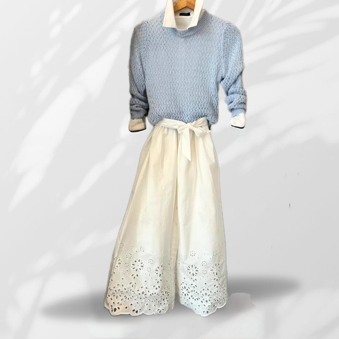 Sangallo shirt dress