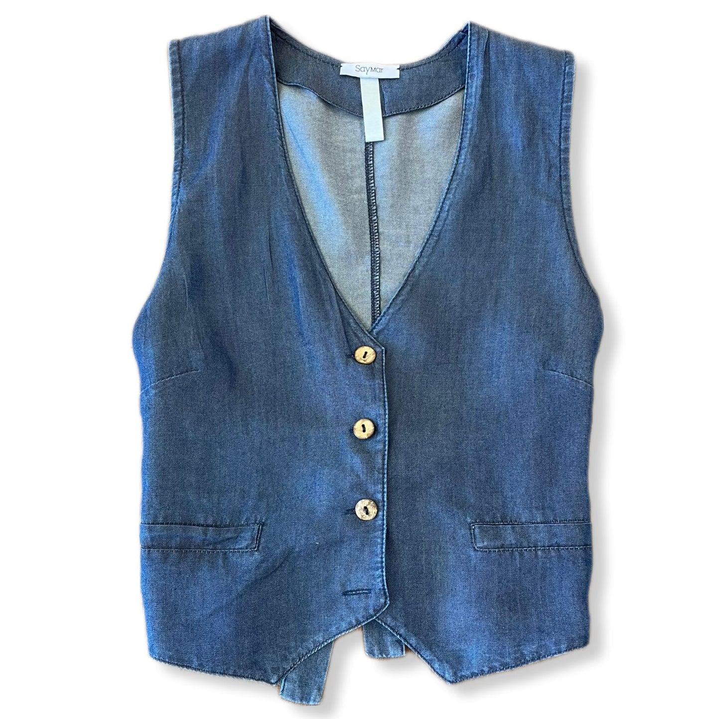 Gilet Chambray