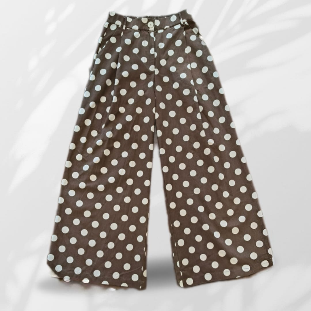 Pantaloni Palazzo Pois