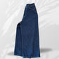 Denim palazzo crop