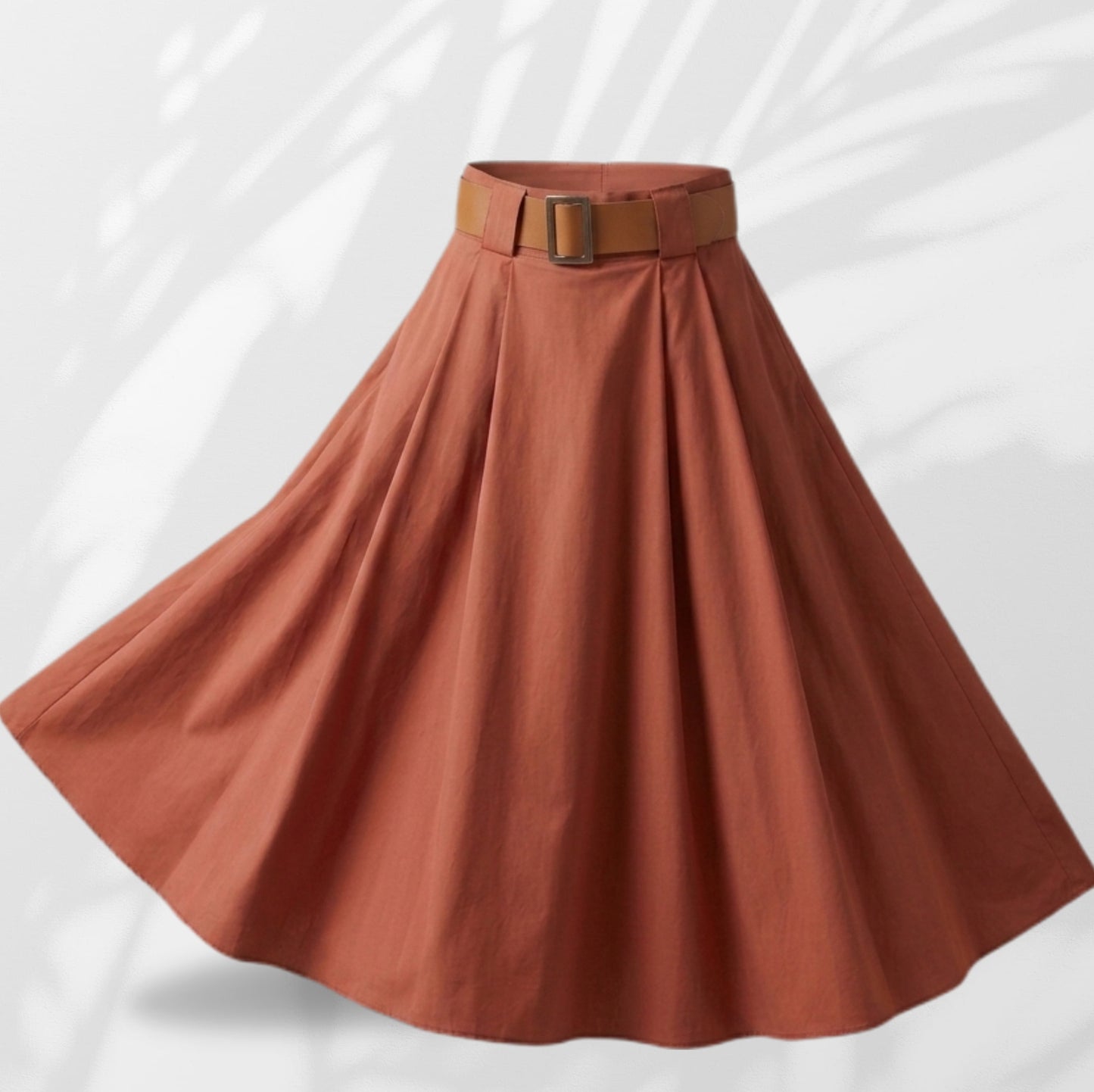 Gonnellone ruggine 100% cotone