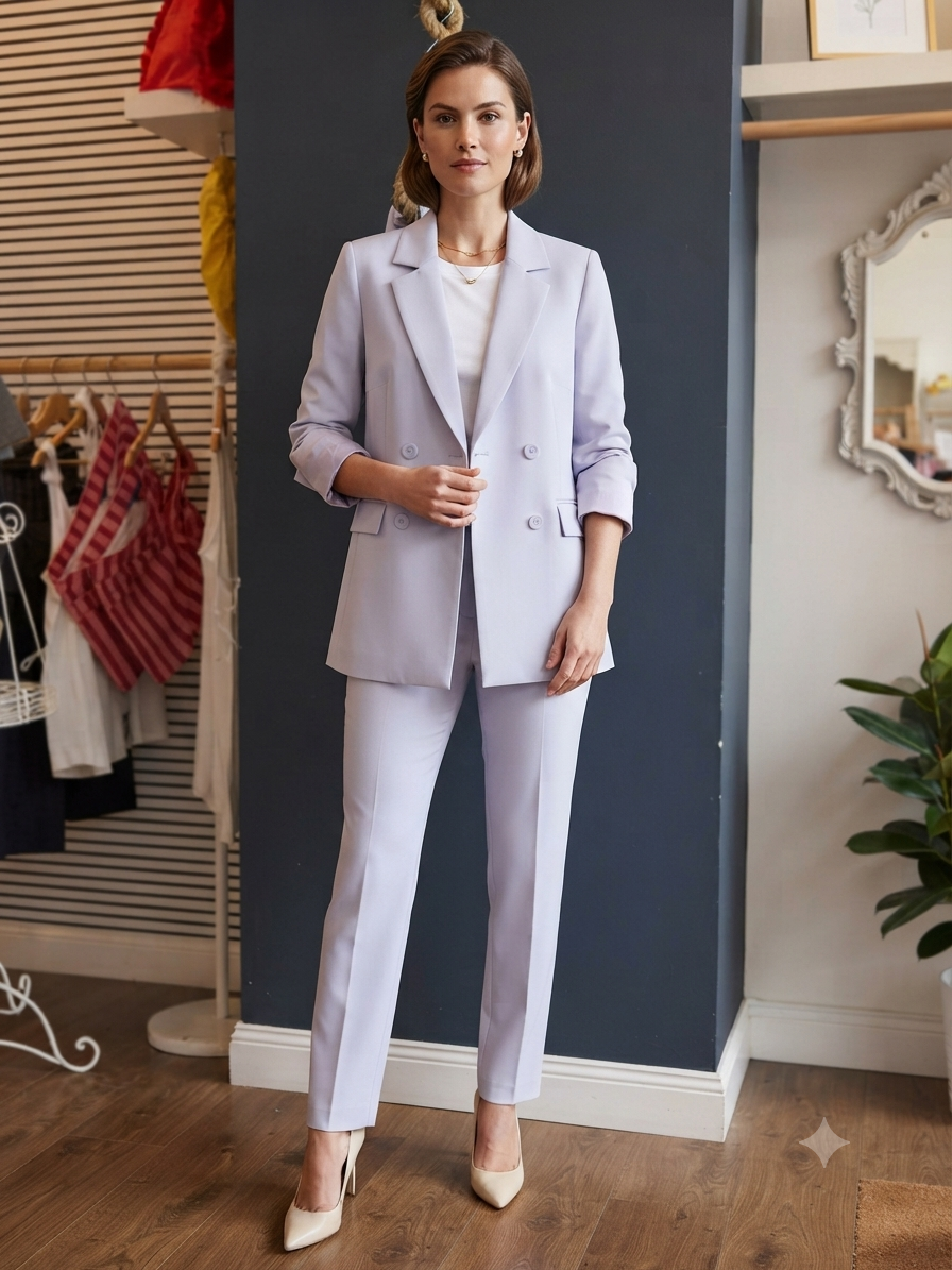 Tailleur blazer e pantaloni