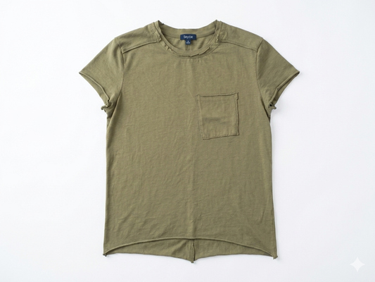 T-shirt con taschino in cotone