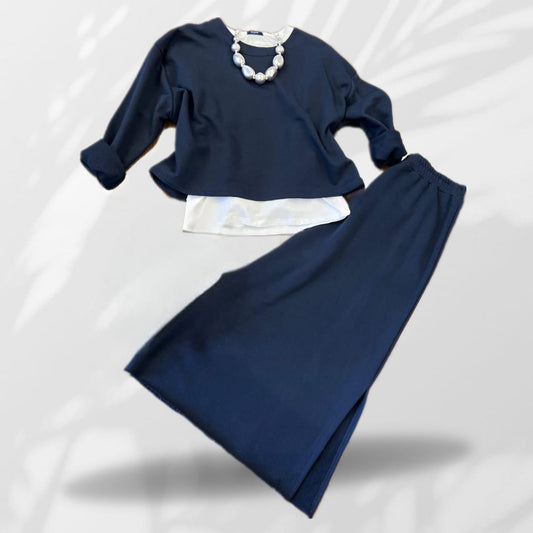 Cotton Sweatshirt Skirt
