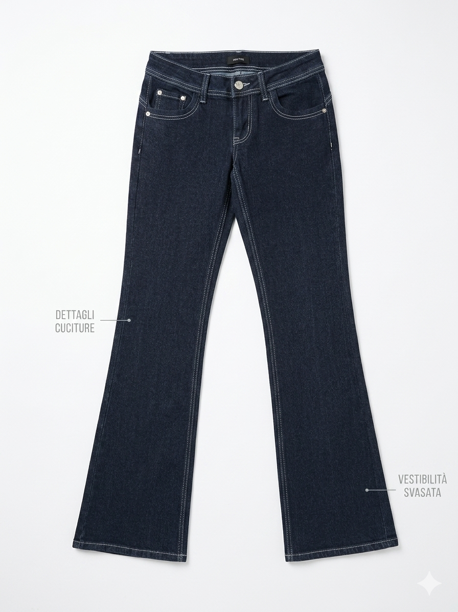 Denim vita bassa
